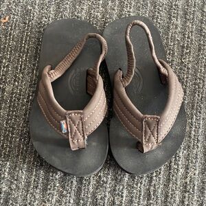 Kids Brown Flip Flops